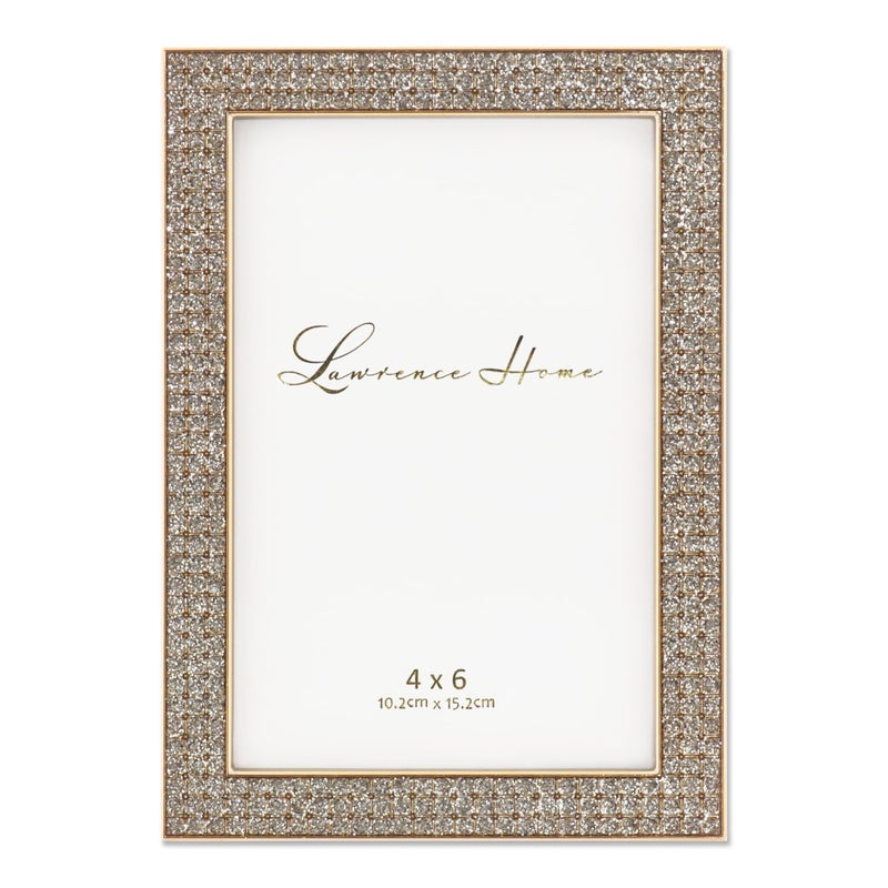 Lawrence Frames Lawrence Royal Designs 4x6 Turner Gold and Glitter Metal Picture Frame